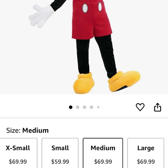 Mickey Mouse Adult Disney Costume